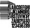 470 Pcs 10 Sheets Letter Stickers (Black 1) 11 x 8.85 x 0.2 inches